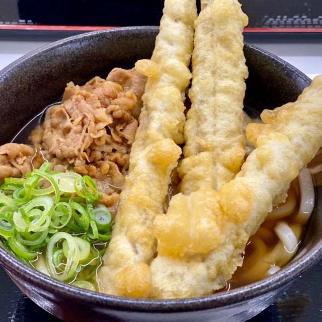 またまた桜♪… で福岡ごぼう天うどん！