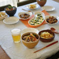鯵の梅あん丼とキャベツと松山揚げの煮物、メイのベッドについて