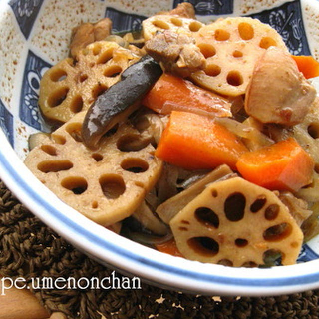 レンコンと鶏肉のさっぱり煮･゜ﾟ･*:.｡..｡.:*･゜