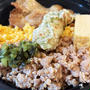 鶏そぼろ＆焼き肉弁当 〜noboru 魚武商店〜