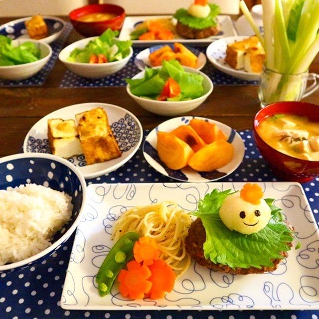 大根おろしアート＊和風おろしハンバーグで夜ごはん
