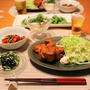 『唐揚げ』とストウブで『小さいおかず』の献立。