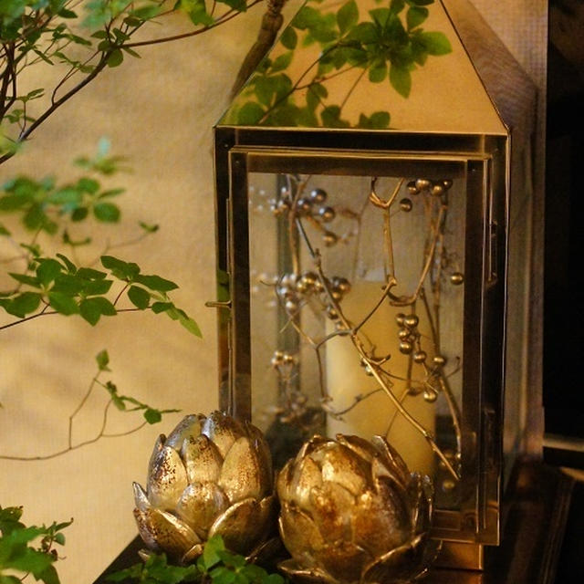 お花屋さんで。