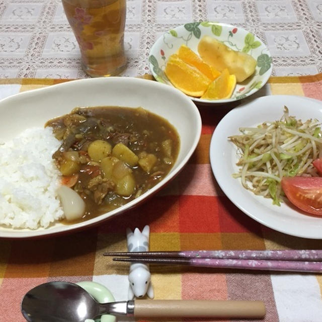 今週のカレー三昧と今朝の朝食