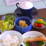 「小鉢大好き」的な朝ごはん♪常備菜を５分で盛り付けます