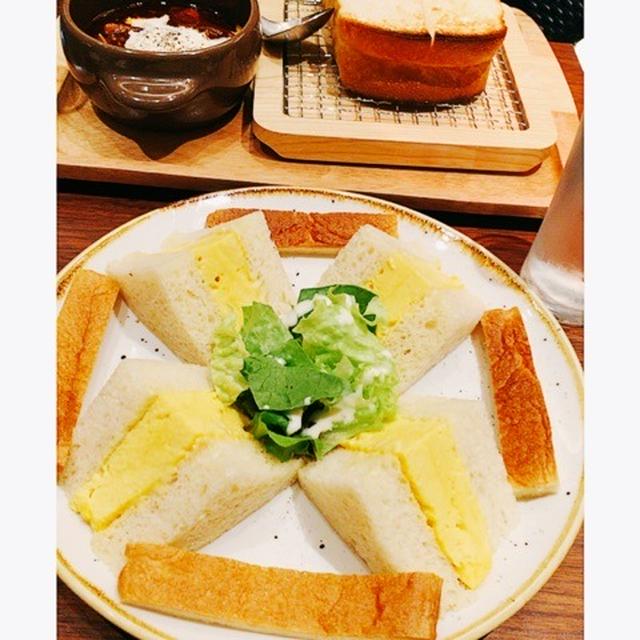 5/19(金)外食：俺のベーカリー&カフェ☆ 山型食パン2本購入&カフェで厚焼きたまごサンド