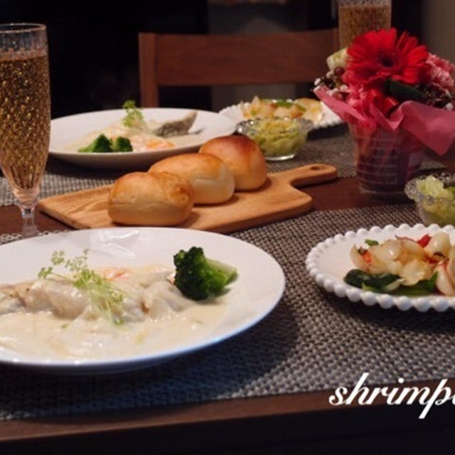 たらのクリーム煮♡とツムツム