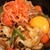 ■晩ご飯【簡単5分！！牛丼のタレでミニトマト入り豚丼を作りましたが美味しかったです♪】