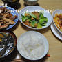 焼肉＆青梗菜と油あげのオイスター炒め