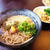 Ｗ炭水化物メニューだよ・・・うめとろろ蕎麦と散し寿司（笑）