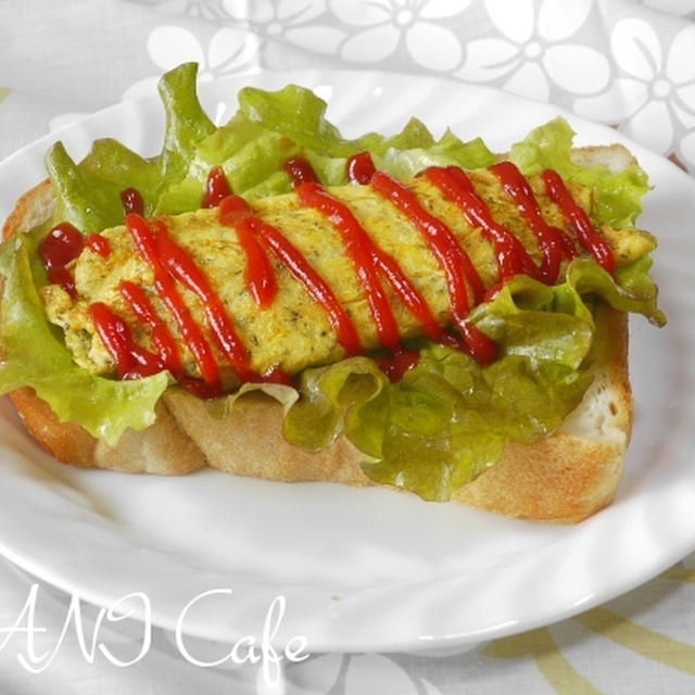 チーズオムレツサンド
