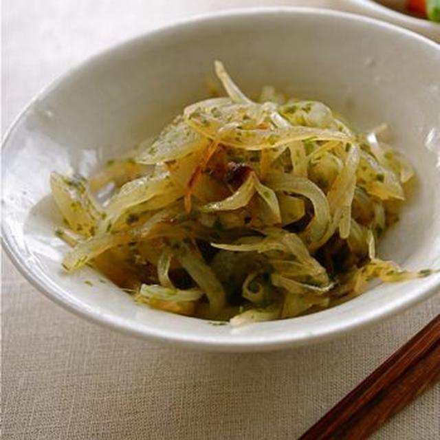 玉ねぎの青海苔蒸し