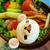 十勝ホワイトマッシュでコリラックマ弁当&スモークタンのフルーツサラダ♪