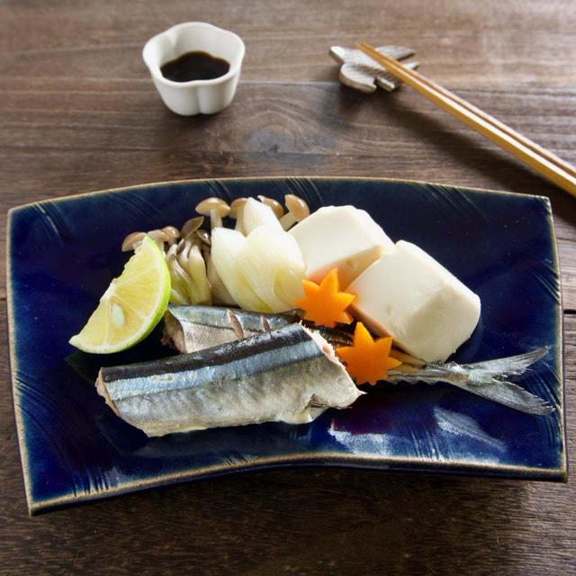 さんまと野菜の酒蒸し＊くさみがないから子どもも食べやすい、蒸し器不要