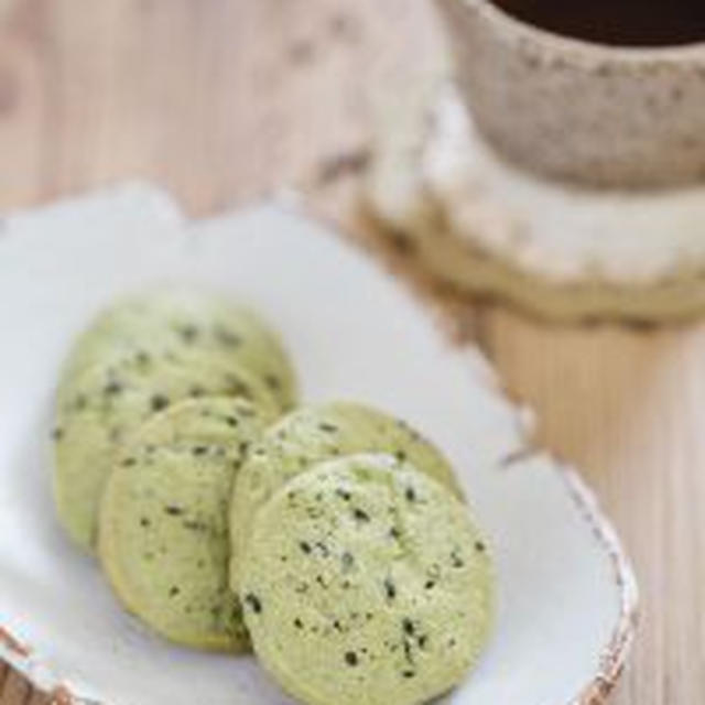 Matcha Black Sesame Cookies　