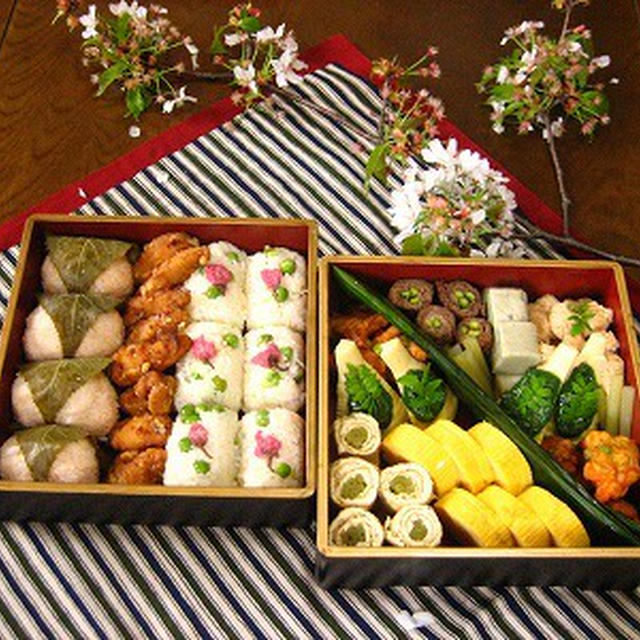 過去のお花見弁当　　最近の頂き物