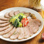 ヘルシー豚もも肉のぽん酢ローストポーク　、　クリスマスにも筋トレメシにもいけます。
