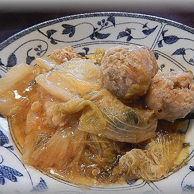 肉団子と白菜のとろとろ煮