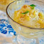 桃パスタに山椒オイル！これ絶品。