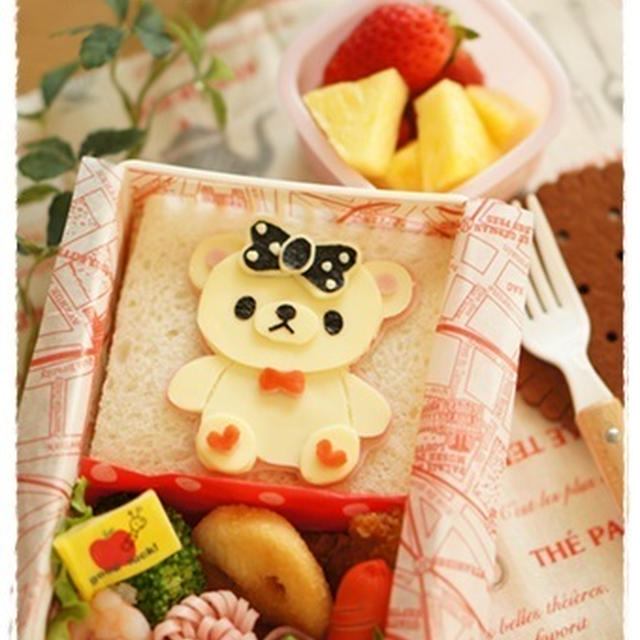 くまちゃんのお弁当（キャラ弁）
