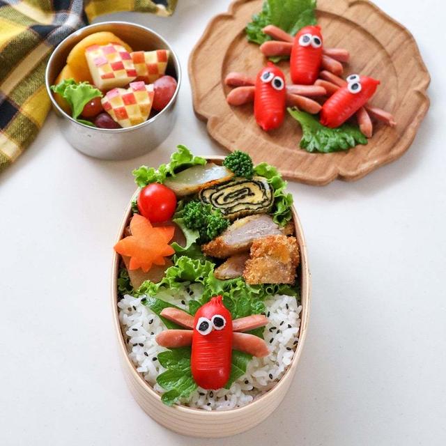 可愛いお弁当を旦那に持たせる嫌がらせ弁当「秋のとんぼ弁当編」