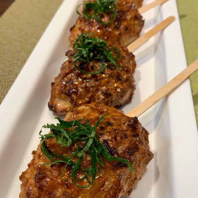 夜ご飯！つくね〜❤️