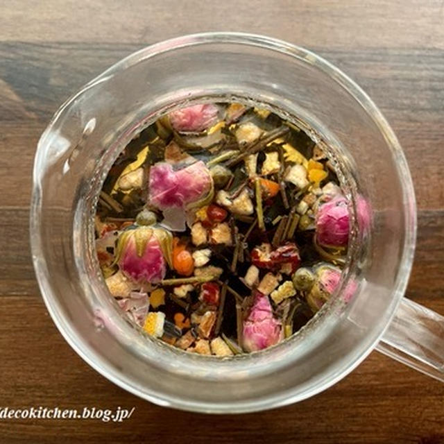 はじめて開いた「薬膳講座」用に準備したお茶とお菓子。