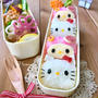 《キャラ弁》俵おにぎりでキティちゃんとマイメロちゃんのお弁当♡作り方