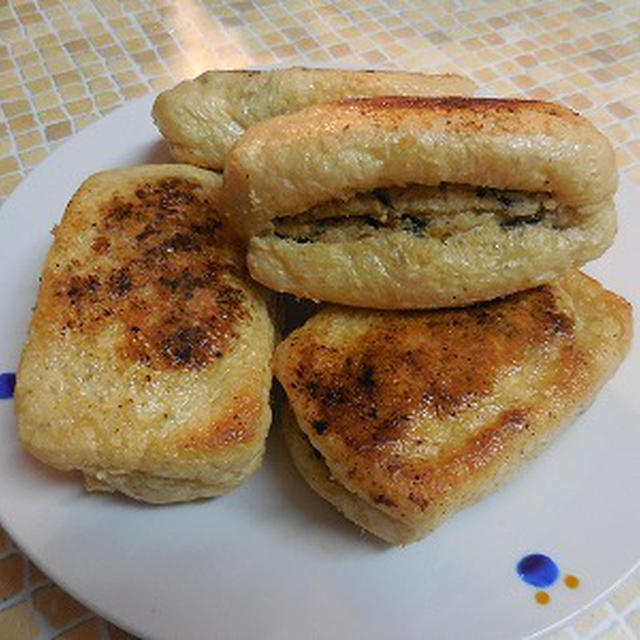 混ぜて焼くだけ！おからの油揚げコロッケ風♪