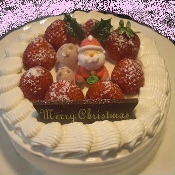 クリスマスケーキを作りました☆