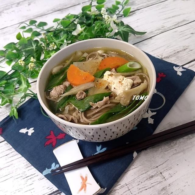 体が温まる♪麺つゆで楽々！けんちん蕎麦