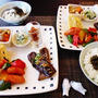 いつもの食材だけど☆パプリカとソーセージのスパイス炒めプレート♪