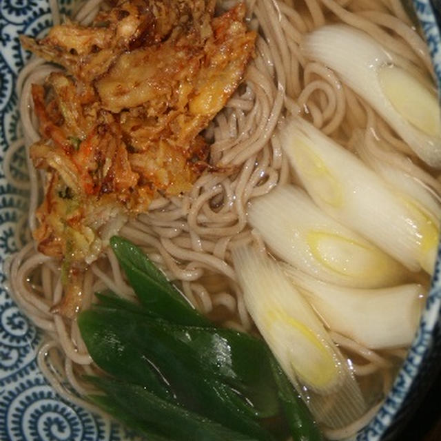11月28日　　かき揚げ蕎麦