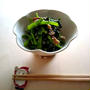 春菊と椎茸のごま和え