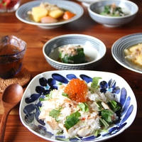ほっけと桜エビの混ぜごはん。梅シロップの準備。