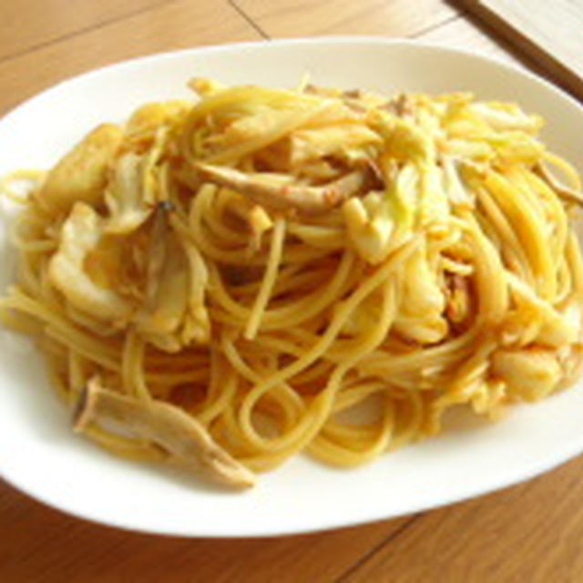 たっぷりキャベツの回鍋肉風パスタ