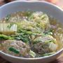 肉団子と白菜の春雨スープ煮