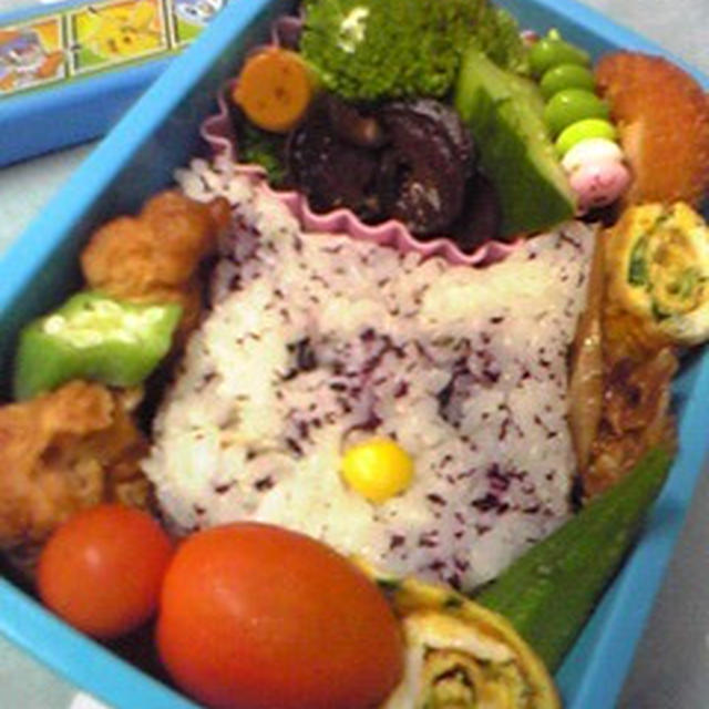 ☆アゲパーしたよっ！！☆ピカチュウみたいなお弁当〜☆