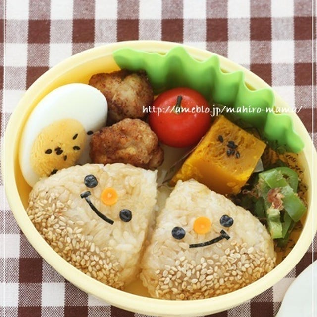 栗くんツインズのお弁当＊キャラ弁