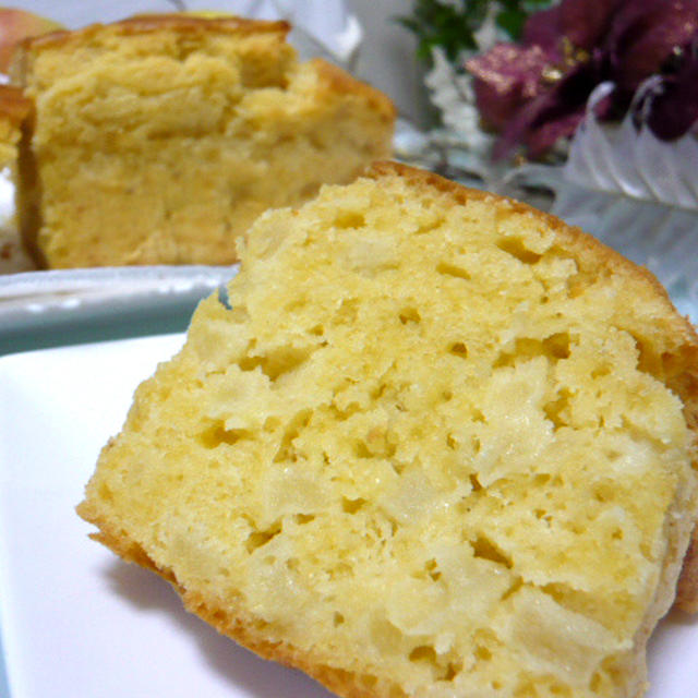 フレッシュりんごのパウンドケーキ☆+゜
