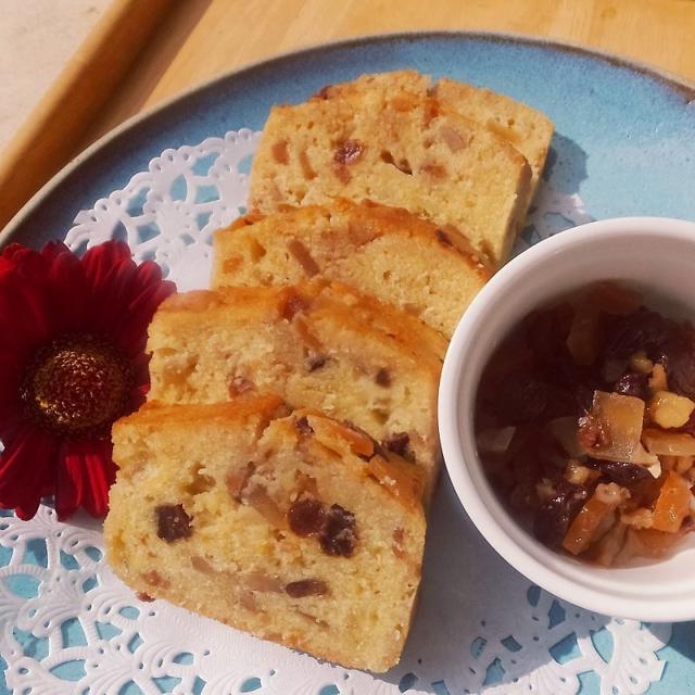 さわやかコンポートdeMakoさんパウンドケーキ☆お豆腐パン