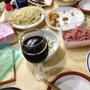 麻婆豆腐の残りと軟骨唐揚げの残りで晩酌