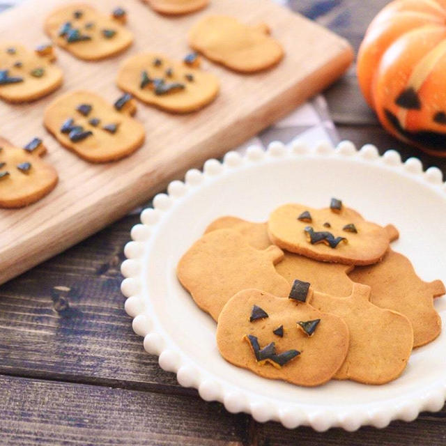 【ハロウィンスイーツ】かぼちゃクッキーレシピ！卵なしバターなし
