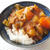 どうしても、カレールゥ＋スパイスでお家カレー作ってしまう。そして惣菜カツ好きなだけトッピング