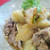 （１５５）豚キム肉じゃが　と　イタレッセのグラス