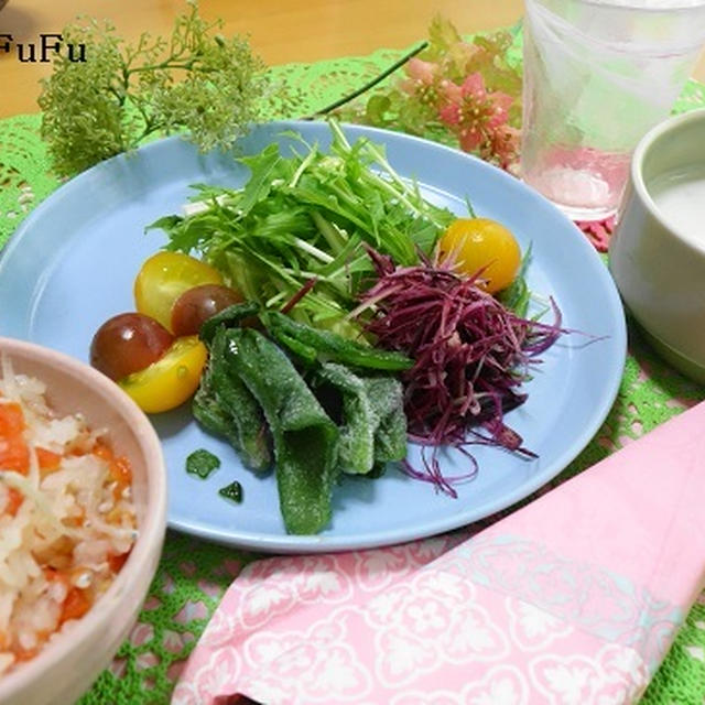 ブログをやってって良かったとしみじみ思って作った朝食