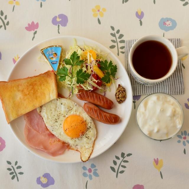 タンパク質がっつり朝ごはん