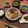 肉じゃがで”和”な晩ご飯　と　花壇の花♪