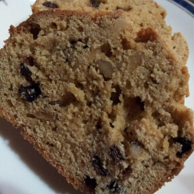おやつ☆チョコチップと胡桃のパウンドケーキ