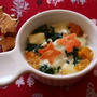 簡単☆クリスマス☆離乳食レシピ「3色野菜とそぼろのチーズミルク煮（カミカミ期）」レシピブログ連載の更新しました☆彡